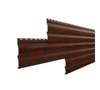 Металлосайдинг - Корабельная Доска 0,45 Print Twincolor Choco гофрированный