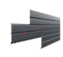 Металлосайдинг - Lбрус 0,5 Quarzit lite RAL7024 мокрый асфальт