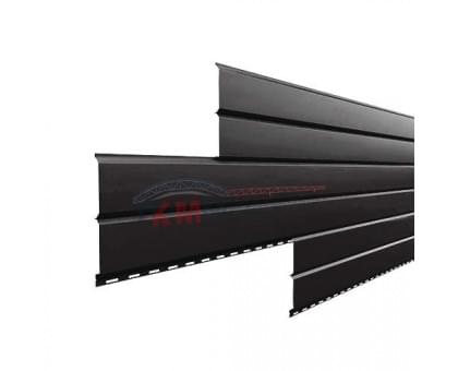 Металлосайдинг - Lбрус 0,5 Velur20 RAL8022 черно-коричневый