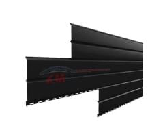 Металлосайдинг - Lбрус 0,5 Velur20 RAL9005 черный