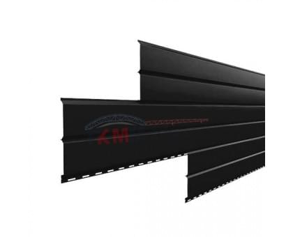 Металлосайдинг - Lбрус 0,5 Velur20 RAL9005 черный