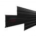 Металлосайдинг - Lбрус 0,5 Velur20 RAL9005 черный
