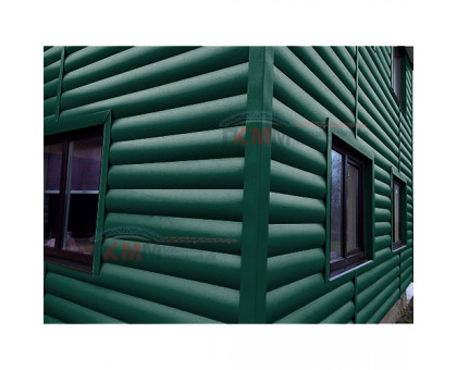 Металлосайдинг - Woodstock 0,5 Atlas RAL6005 зеленый мох