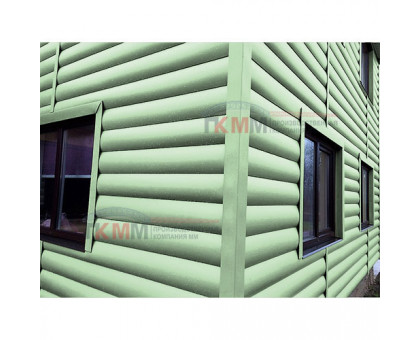 Металлосайдинг - Woodstock 0,45 PE RAL6019 бело-зеленый