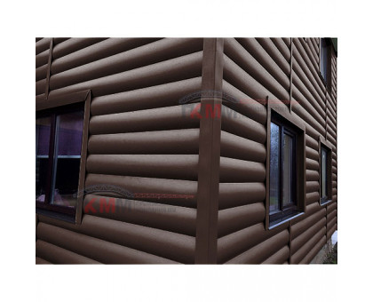 Металлосайдинг - Woodstock 0,5 Velur20 RAL8017 шоколад