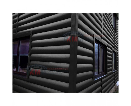 Металлосайдинг - Woodstock 0,45 Drap RAL9005 черный