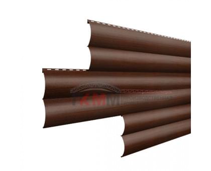 Металлосайдинг - Woodstock 0,45 Print Twincolor Choco гофрированный Металлосайдинг - Woodstock 0,45 Print Twincolor Choco гофрированный