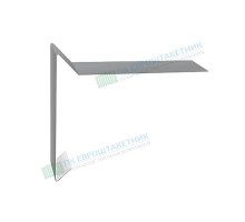 Планка ветровая для мягкой кровли 100х20х100 0,5 Satin Мatt