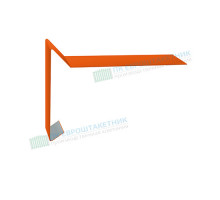 Планка ветровая для мягкой кровли 100х20х70 0,5 PurLite Мatt