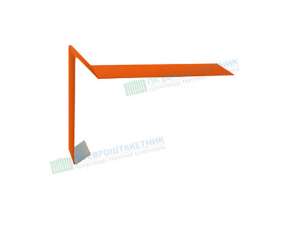 Планка ветровая для мягкой кровли 100х20х70 0,5 PurLite Мatt