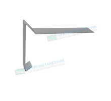 Планка ветровая для мягкой кровли 100х20х70 0,5 Satin Мatt