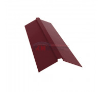 Планка конька плоского 115х30х115 0,5 Satin с пленкой