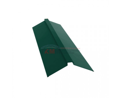 Планка конька плоского 115х30х115 0,5 GreenCoat Pural BT с пленкой