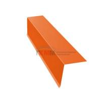 Планка конька односкатной кровли 160x160 0,45 Drap