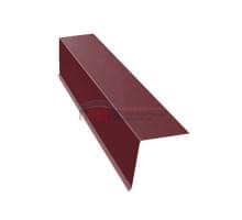 Планка конька односкатной кровли 160x160 0,5 Satin с пленкой