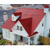 Фальц двойной стоячий Line 0,45 PE с пленкой на замках RAL 3011 коричнево-красный