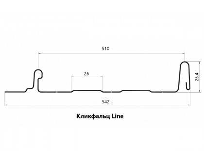 Кликфальц Line 0,45 Print Twincolor с пленкой на замках Nutwood