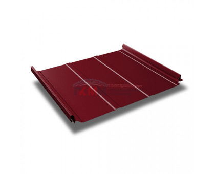 Кликфальц Line 0,45 Drap с пленкой на замках RAL 3005 красное вино Кликфальц Line 0,45 Drap с пленкой на замках RAL 3005 красное вино