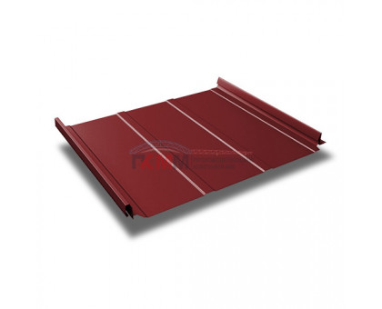 Кликфальц Line 0,5 Satin с пленкой на замках RAL 3011 коричнево-красный Кликфальц Line 0,5 Satin с пленкой на замках RAL 3011 коричнево-красный