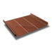 Кликфальц Line 0,5 Satin Мatt с пленкой на замках RAL 8004 терракота
