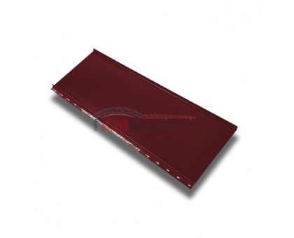 Кликфальц mini 0,45 PE с пленкой на замках RAL 3005 красное вино Кликфальц mini 0,45 PE с пленкой на замках RAL 3005 красное вино