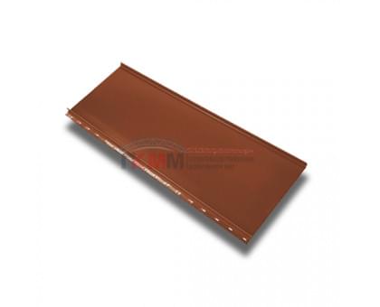Кликфальц mini 0,45 Drap с пленкой на замках RAL 8004 терракота Кликфальц mini 0,45 Drap с пленкой на замках RAL 8004 терракота