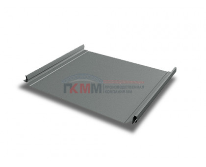 Кликфальц Pro 0,45 PE с пленкой на замках RAL 7005 мышино-серый Кликфальц Pro 0,45 PE с пленкой на замках RAL 7005 мышино-серый