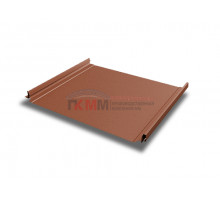 Кликфальц Pro 0,45 PE с пленкой на замках RAL 8004 терракота