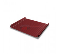 Кликфальц Pro Gofr 0,5 Satin с пленкой на замках RAL 3011 коричнево-красный Кликфальц Pro Gofr 0,5 Satin с пленкой на замках RAL 3011 коричнево-красный