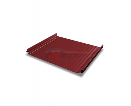Кликфальц Pro Gofr 0,5 Satin с пленкой на замках RAL 3011 коричнево-красный Кликфальц Pro Gofr 0,5 Satin с пленкой на замках RAL 3011 коричнево-красный
