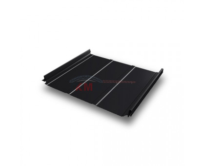 Кликфальц Pro Line 0,5 Quarzit lite с пленкой на замках RAL 9005 черный