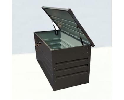 Ящик для хранения «Box metal» 1,32х0,61 м, толщина стали: 0,4 в пазах 0,6