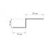 Z-профиль перфорированный К239 97x40x2000-2,0 мм, оцинкованный