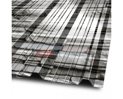 Профлист ММ35-1000-0.5 ECOSTEEL Белый Плитняк