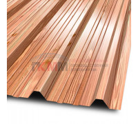 Профлист ММ35-1000-0.5 ECOSTEEL_T Кедр Профлист ММ35-1000-0.5 ECOSTEEL_T Кедр