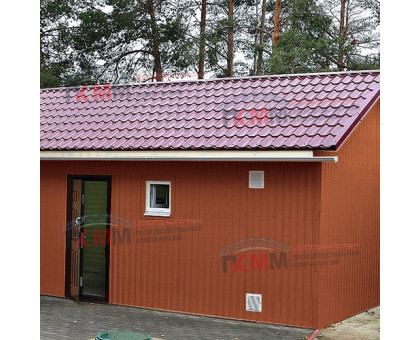 Профнастил МП10-1100-0.5 RAL8004 Norman