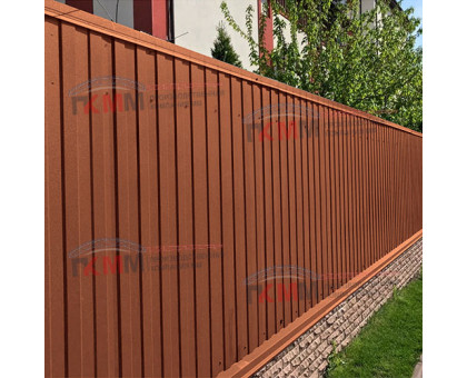 Профнастил МП10-1100-0.5 RAL8004 Norman