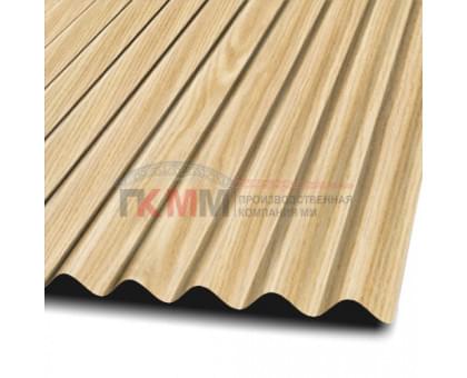 Профлист МП18-1100-0.5 Светлое дерево ECOSTEEL Профлист МП18-1100-0.5 Светлое дерево ECOSTEEL