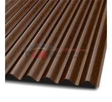 Профлист МП18-1100-0.5 Темное дерево ECOSTEEL