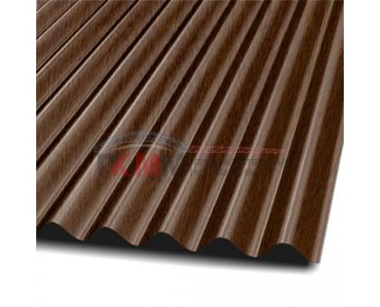 Профлист МП18-1100-0.5 Темное дерево ECOSTEEL
