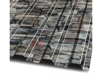 Профлист МП20-1100-0.5 БелыйКамень ECOSTEEL Профлист МП20-1100-0.5 БелыйКамень ECOSTEEL