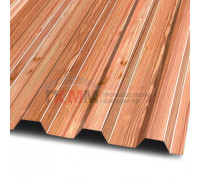 Профлист МП20-1100-0.5 Кедр ECOSTEEL_T Профлист МП20-1100-0.5 Кедр ECOSTEEL_T