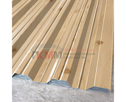 Профлист НС35-1000-0.5 Сосна ECOSTEEL_MA Профлист НС35-1000-0.5 Сосна ECOSTEEL_MA