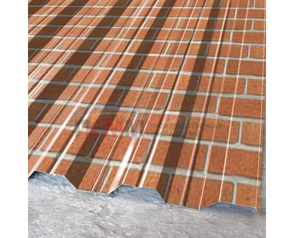 Профнастил НС35-1000-0.5 Кирпич ECOSTEEL Профнастил НС35-1000-0.5 Кирпич ECOSTEEL