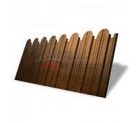 Профнастил фигурный С10 - 0,45 Окрас - Б, Print Elite Golden Wood