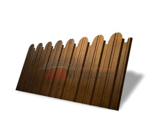 Профнастил фигурный С10 - 0,45 Окрас - Б, Print Premium Golden Wood