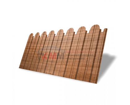 Профнастил фигурный С10 - 0,45 Окрас - А, Print Elite Honey Wood