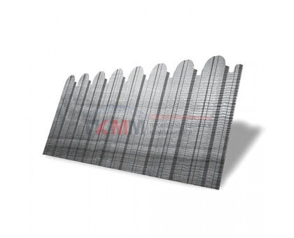 Профнастил фигурный С10 - 0,45 Окрас - А, Print Premium Silver Wood