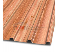 Профлист С10-1150-0.5 Кедр ECOSTEEL_T Профлист С10-1150-0.5 Кедр ECOSTEEL_T