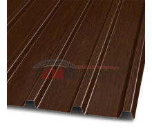 Профлист С10х1150-0.5 Темное дерево ECOSTEEL